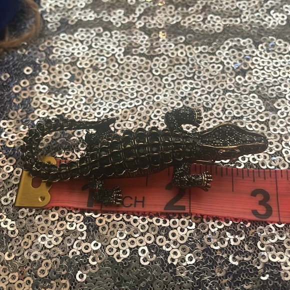 Crystal Alligator Brooch NWOT - Picture 5 of 6